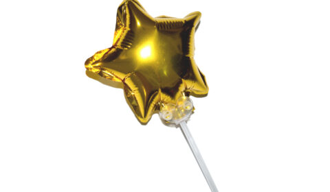 gold star foil balloon